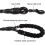 Reflective dog leash for pets, dimensions: 150cm long, 0.8cm thick (black). 5
