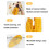 Corn Shaped Bacon Scented Pet Chewable Teething Stick Dog Sounding Toy(Yellow) 4