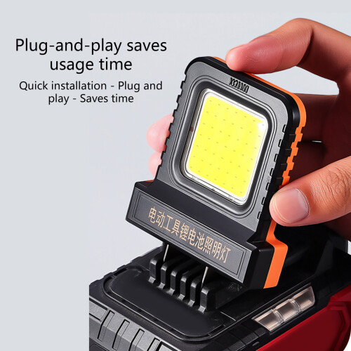 Adjustable 21V Electric Tool LED Work Light LED Light-Orange 1