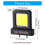 Adjustable 21V Electric Tool LED Work Light LED Light-Orange 6
