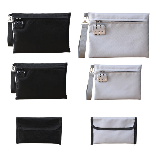 Heavy Type Fireproof File Holders Waterproof Tear-Grey Small 2