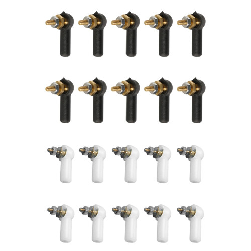 10pcs Tie End Ball Joint Positioning Ball Head-White 3mm 1