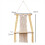 Single-tier macrame boho wall shelf 2