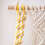 Single-tier macrame boho wall shelf 5