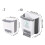 Easy Installation Hanging Waste Bin Foldable Design-white 10L 2