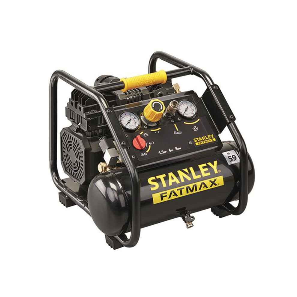 Stanley Fatmax Siltek Fmxcms156he Ultra-Silent Oilless Compressor 1.5 Hp 8 Bar 6 L 8016738833683