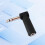 Professional 6.35mm 90Degree Audios Adapter ABS Housing-mono 3