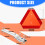 Standard Size Reflective Safety Triangle Slow Moving Vehicle 3
