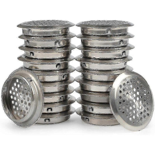 Grilles de ventilation, 50 pièces en acier inoxydable pour conduits