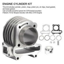 GY6 80-cm³-Motor-Zylinder-Reparatursatz mit Kolbenring- und Bolzendichtung
