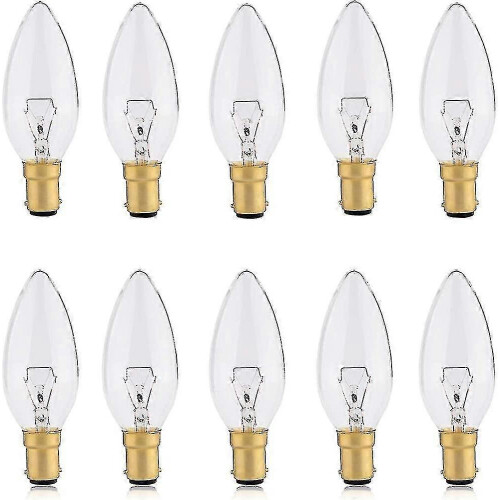 Dimmable B15 candle bulb 10 pack for soft warm white 2700K lighting