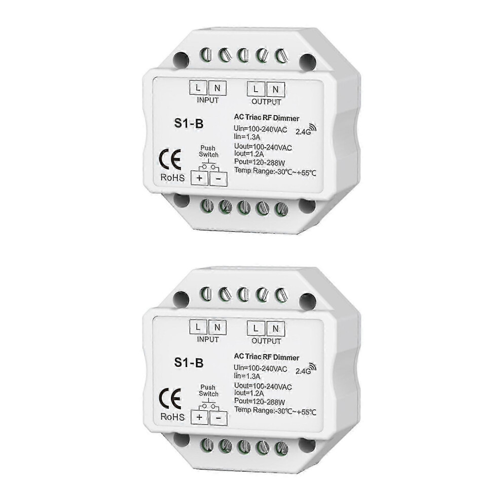2X Triac Rf Led Dimmer 120W-288W For S1-B Compatibility 1234567780511