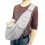 Adjustable canvas backpack with shoulder strap for pets (grey) 5