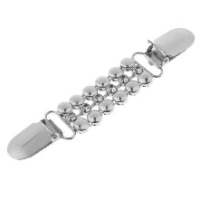 Womens Vintage Cardigan Sweater Clips Blouse Shirt Collar Clip Silver