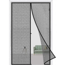80 X 210 Cm Black Magnetic Door Curtain, Anti-mosquito Insect Repellent Magnetic Door Curtain With Magnets, No Drilling.