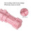 Dog chew toy, hexagonal teething stick, pet toothbrush (light pink) 4