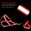 Small to medium-sized dog nylon reflective dog leash set, size: S (red) 3