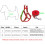 Small to medium-sized dog nylon reflective dog leash set, size: S (red) 6