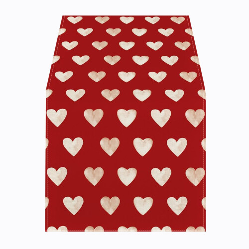 Τραπεζομάντιλο Love Hearts Λινάρι 1 τεμ. 1