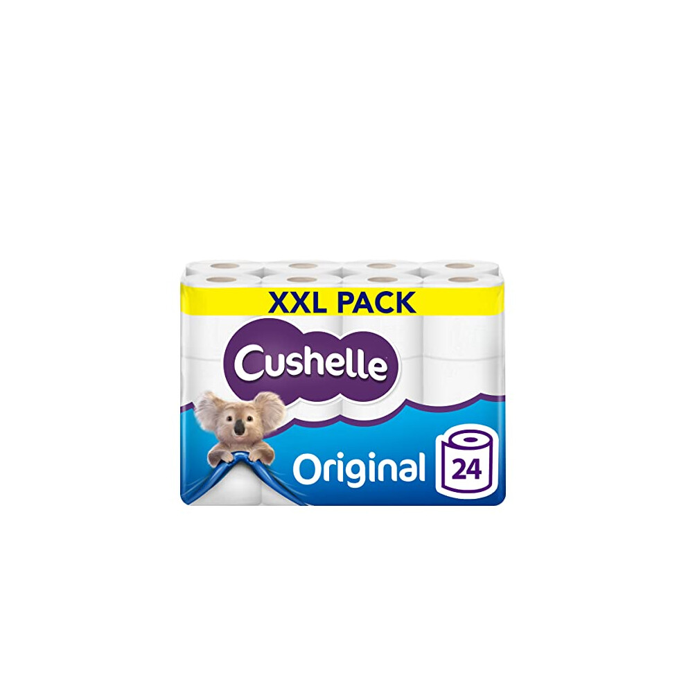 Cushelle Original Toilet Paper Bulk Buy 24 2 Ply Toilet Rolls White