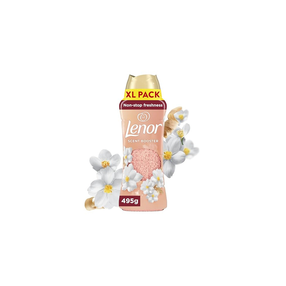New Lenor Laundry Perfume Scent Booster 495G Jasmine And Cedar Nonstop Freshness Up To 12 Weeks In Storage White