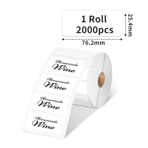 Phomemo 3 x1 Inch 2000pcs Thermal Labels Compatible with PM241-BT/PM246S/D520-BT Printer 1