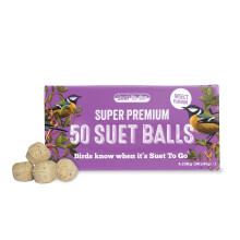 Suet to Go Fat Balls for Wild Birds - High Energy Bird Food for Small to Large Birds, 50 Pack 85g