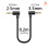 Space Saving L Design Audios Cable 2.5mm to 3.5mm Cord-100cm 5