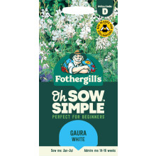 Fothergill's Oh Sow Simple, Gaura White Flower Seeds, Sow: Jan-Apr