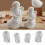 Packung mit 4 Silikonformen, Engelsherz, Sterndesign, Basteln, 2