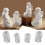 Packung mit 4 Silikonformen, Engelsherz, Sterndesign, Basteln, 7