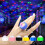 Πωλούνται 5 φώτα δακτύλου LED D2 LED, φακοί Stage Mini Magic Ball (κίτρινοι) 2