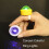 Πωλούνται 5 φώτα δακτύλου LED D2 LED, φακοί Stage Mini Magic Ball (κίτρινοι) 5