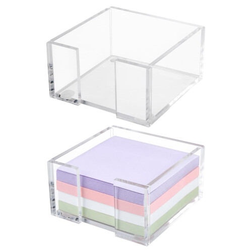 Clear Desktop Organizers Box with Large Sheets-Box with notepad 1