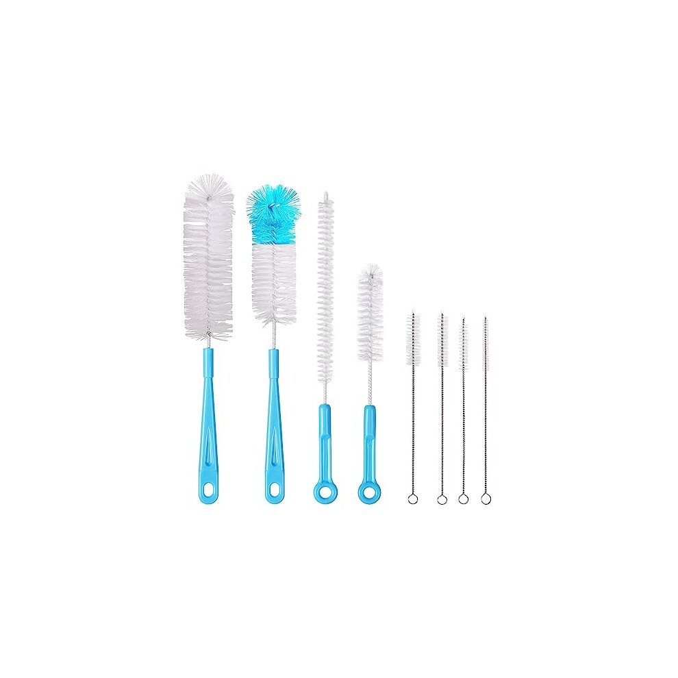 Bottle Brushes 8Pcs Multipurpose Bottle Cleaning Brushes Nonscratch Water Bottle Cleaner Set For Baby Bottle Tube Pipe Flask Straws Brush Bl Vicloon
