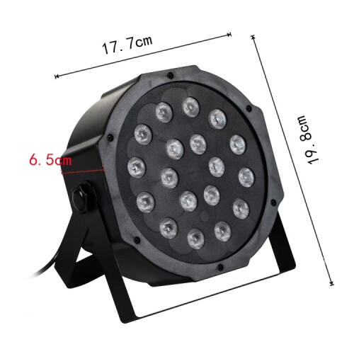 36W 36 LED PAR Light Stage Light, with LED Display, Auto Run / Slave / DMX512 / Voice Control Modes 2