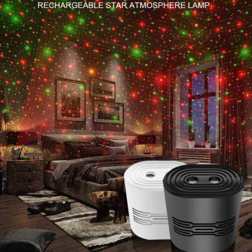 C209 Φορτιστής USB Mini Laser Atmosphere Light, Προδιαγραφές: Στυλ 8 σε 1 (Λευκό) 1