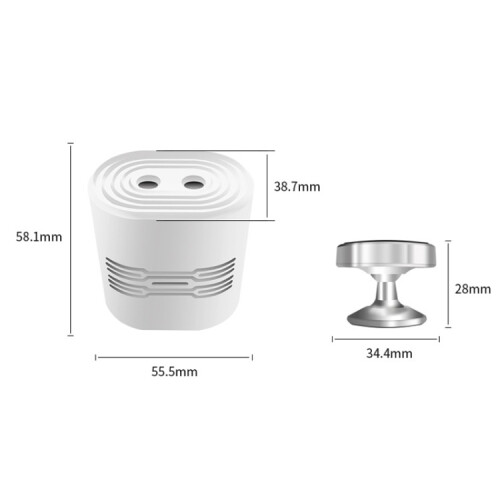 C209 Φορτιστής USB Mini Laser Atmosphere Light, Προδιαγραφές: Στυλ 8 σε 1 (Λευκό) 2