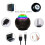 M2 8W Christmas Starry Sky Laser Projection Atmosphere Light Rotating Starry Dynamic Water Pattern Sleeping Light, Specification:USB(Black) 3