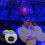 M2 8W Christmas Starry Sky Laser Projection Atmosphere Light Rotating Starry Dynamic Water Pattern Sleeping Light, Specification:USB(Black) 5