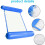 Inflatable Water Hammock, Water Hammock Floating Bed, Pool Lounger Float Hammock, Foldable Swimming 3
