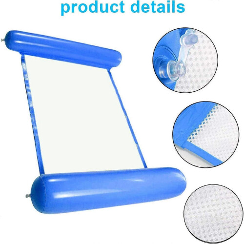 Inflatable Water Hammock, Water Hammock Floating Bed, Pool Lounger Float Hammock, Foldable Swimming 2