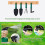 Garden Tool Set, 10Pcs Gardening Tool Kits with Transplanters Scissors Harrow Anti-Rust 5