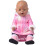 Mädchen-Puppen-Winter-Outfit, weicher Plüsch, langer-Rosa 7