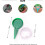 Seed distributor, garden tools adjustable seed drills, Transplanters and perforators in different 2
