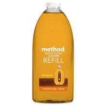 Method Wood Floor Cleaner Refill Moisturising Oil Surface Spray Gently Cleans and Shines Almond Natural Scent Pack of 1 2L