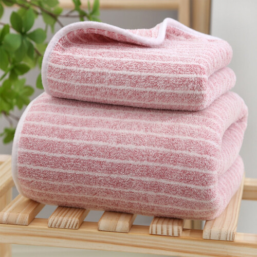 Ensemble de 2 serviettes en polaire corail douce 2