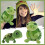 Peluche tortue verte douce, créature marine, 1 pièce 2