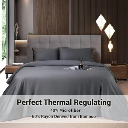 Queen Bamboo Rayon lakanset, 4 delar 1