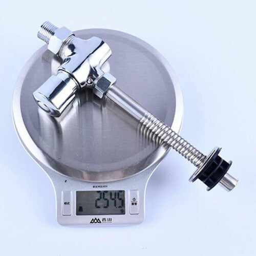 Urinal Flush Toilet Urinal Flush  with Curved Pipe Chrome Supply 2
